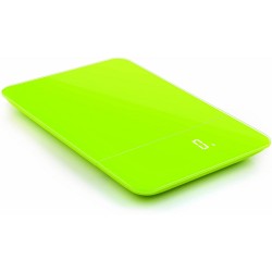 Pebbly keukenweegschaal led 27 x 18 cm polypropyleen lime