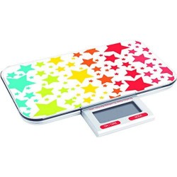 Pebbly Keukenweegschaal Slim 13 X 23 Cm Glas Wit