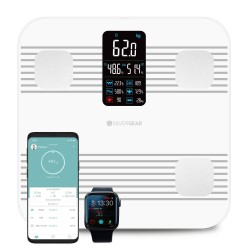 Silvergear Premium Slimme Weegschaal -Wit 17x lichaamsanalyse